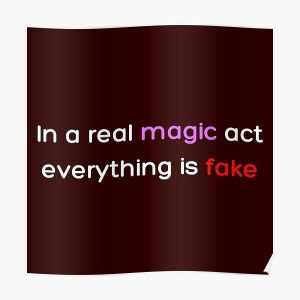 In a real magic act everything is fake _Colored_ Poster RB2904product Offical WandaVision Merch