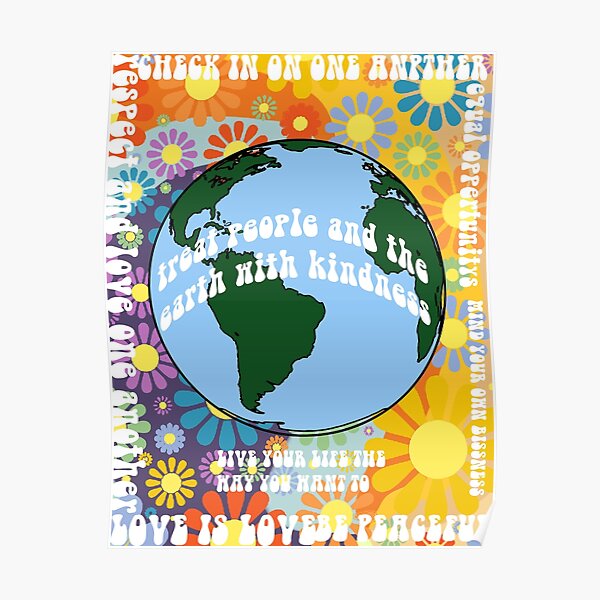 Treat people with kindness  Poster RB2904product Offical WandaVision Merch