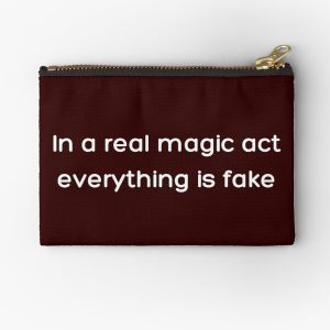 In a real magic act everything is fake _White_ Zipper Pouch RB2904product Offical WandaVision Merch