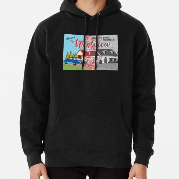 westview black and color Pullover Hoodie RB2904product Offical WandaVision Merch