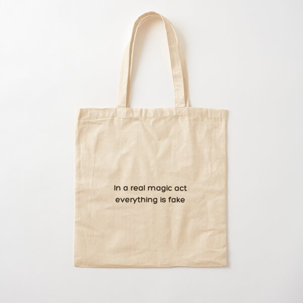In a real magic act everything is fake _White_ Cotton Tote Bag RB2904product Offical WandaVision Merch