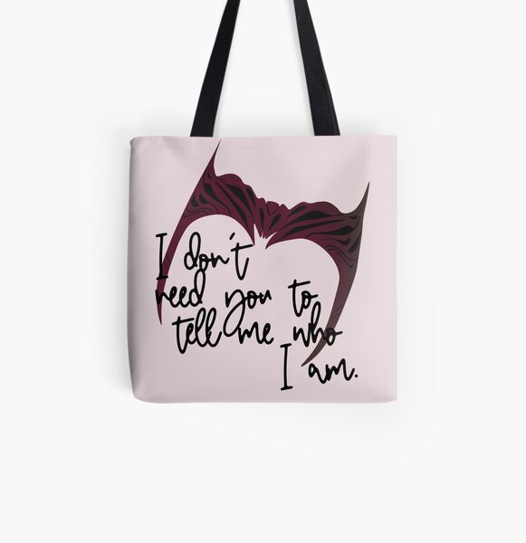 I don’t need you to tell me who I am. All Over Print Tote Bag RB2904product Offical WandaVision Merch