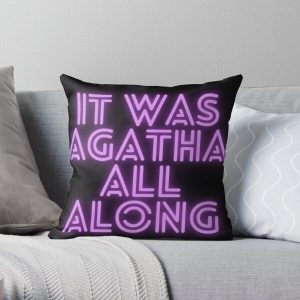 IT WAS AGATHA ALL ALONG Throw Pillow RB2904product Offical WandaVision Merch