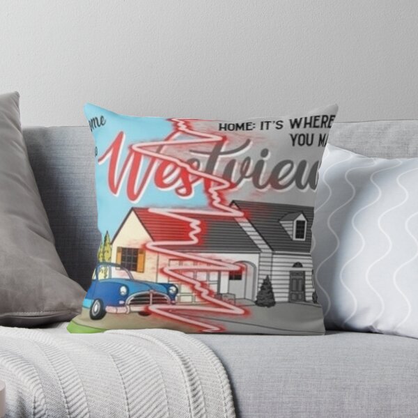 westview black and color Throw Pillow RB2904product Offical WandaVision Merch